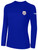 SOCA LONG SLEEVE COTTON T-SHIRT CREST ON WEARERS LEFT CHEST ROYAL BLUE WHITE