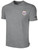 SOCA SHORT SLEEVE COTTON T-SHIRT CREST ON WEARERS LEFT CHEST LIGHT HEATHER GREY BLACK