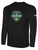 TOLEDO CELTICS LONG SLEEVE COTTON T-SHIRT CREST ON WEARERS FRONT CENTER CHEST BLACK WHITE