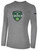 TOLEDO CELTICS LONG SLEEVE COTTON T-SHIRT CREST ON WEARERS FRONT CENTER CHEST LIGHT HEATHER GREY BLACK