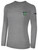 TOLEDO CELTICS LONG SLEEVE COTTON T-SHIRT CREST ON WEARERS LEFT CHEST LIGHT HEATHER GREY BLACK