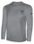 TOLEDO CELTICS LONG SLEEVE COTTON T-SHIRT CREST ON WEARERS LEFT CHEST LIGHT HEATHER GREY BLACK