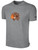 AGAWAM BASKETBALL COTTON SHORT SLEEVE BASICS T-SHIRT LARGE CREST CENTER FRONT LIGHT HEATHER GREY BLACK