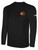 AGAWAM BASKETBALL COTTON LONG SLEEVE BASICS T-SHIRT SMALL CREST LEFT CHEST BLACK WHITE