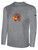 AGAWAM BASKETBALL COTTON LONG SLEEVE BASICS T-SHIRT LARGE CREST CENTER FRONT LIGHT HEATHER GREY BLACK