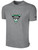 VISION TRAINING SA   SHORT SLEEVE COTTON T-SHIRT CREST ON WEARERS FRONT CENTER CHEST LIGHT HEATHER GREY BLACK