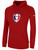 WICHITA UNITED FC PULLOVER HOODIE CREST ON WEARERS FRONT CENTER CHEST RED WHITE