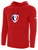 WICHITA UNITED FC PULLOVER HOODIE CREST ON WEARERS FRONT CENTER CHEST RED WHITE