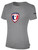 WICHITA UNITED FC SHORT SLEEVE COTTON T-SHIRT CREST ON WEARERS FRONT CENTER CHEST LIGHT HEATHER GREY BLACK
