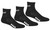 REFEREE BASICS ULTRA COMFORT 3 PACK QUARTER TOP SOCKS BLACK WHITE - NYS