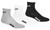 REFEREE BASICS ULTRA COMFORT 3 PACK QUARTER TOP SOCKS BLACK LIGHT HEATHER GREY WHITE - NYS