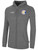 REFEREE  BASICS FLEECE ZIP UPDARK HEATHER GREY WHITE - NYS