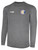 REFEREE  BASICS II LONG SLEEVE TRAINING TOP DARK HEATHER GREY WHITE - NYS