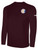 REFEREE  BASICS COTTON LONG SLEEVE TEE SHIRT MAROON WHITE - NYS