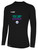 FLIGHT 22 BASICS II LONG SLEEVE TRAINING JERSEY WEARERS CENTER CHEST BE DIFFERENT LOGO LIGHT HEATHER GREY BLACK