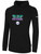 FLIGHT 22 PULLOVER FLEECE HOODIE WEARERS CENTER CHEST BE DIFFERENT LOGO WITH WHITE OUTLINE BLACK WHITE