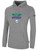 FLIGHT 22 PULLOVER FLEECE HOODIE WEARERS CENTER CHEST BE DIFFERENT LOGO LIGHT HEATHER GREY BLACK