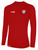 REFEREE  BASICS II LONG SLEEVE TRAINING TOP RED WHITE - DSOA