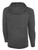 NORTH TEXAS CELTIC FC LIFESTYLE THERMA FLEECE WOVEN ZIP FRONT ZIP UP HOODIE DARK HEATHER GREY WHITE