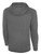 NORTH TEXAS CELTIC FC LIFESTYLE THERMA FLEECE WOVEN ZIP FRONT ZIP UP HOODIE DARK HEATHER GREY WHITE