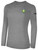 CAPELLI SPORT BASICS LONG SLEEVE TEE SHIRT LIGHT HEATHER GREY - FLORIDA SUN