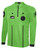 OFFICIAL REFEREE LONG SLEEVE JERSEY WITH ZIPPER REFEREE GREEN BLACK w/ RESPECT LOGO -HVSRA