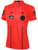 OFFICIAL REFEREE VNECK SHORT SLEEVE JERSEY REFEREE RED BLACK w/ RESPECT LOGO -HVSRA