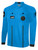 OFFICIAL REFEREE VNECK LONG SLEEVE JERSEY REFEREE BLUE BLACK w/ RESPECT LOGO -HVSRA