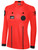 OFFICIAL REFEREE VNECK LONG SLEEVE JERSEY REFEREE RED BLACK w/ RESPECT LOGO -HVSRA