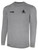 REFEREE BASICS II LONG SLEEVE TRAINING TOP LIGHT HEATHER GREY BLACK -HVSRA