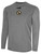 REFEREE BASICS CREW NECK LONG SLEEVE POLY TEE LIGHT HEATHER GREY - MISSOURI