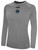 REFEREE BASICS CREW NECK LONG SLEEVE POLY TEE LIGHT HEATHER GREY - RHODE ISLAND