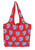 ALEXANDRIA SA   FOLDABLE NYLON TOTE BAG RED