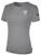 ALEXANDRIA SA   SMALL CREST LOGO BASICS SHORT SLEEVE COTTON T-SHIRT WEARERS LEFT CHEST ALEXANDRIA SA   CREST LIGHT HEATHER GREY BLACK