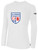 ALEXANDRIA SA   LARGE CREST LOGO BASICS LONG SLEEVE COTTON T-SHIRT CENTER FRONT ALEXANDRIA SA   CREST WHITE BLACK