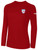 ALEXANDRIA SA   SMALL CREST LOGO BASICS LONG SLEEVE COTTON T-SHIRT WEARERS LEFT CHEST ALEXANDRIA SA   CREST RED WHITE