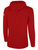 ALEXANDRIA SA   LARGE CREST LOGO BASICS FLEECE HOODIE CENTER FRONT ALEXANDRIA SA   CREST  RED WHITE
