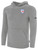 ALEXANDRIA SA   SMALL CREST LOGO BASICS FLEECE HOODIE WEARERS LEFT CHEST ALEXANDRIA SA   CREST LIGHT HEATHER GREY BLACK