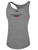 ALEXANDRIA SA BASICS WOMENS RACER BACK  TANK TOP CENTER FRONT TEXT LIGHT GREY