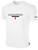 ALEXANDRIA SA LARGE CREST LOGO  BASICS SHORT SLEEVE T-SHIRT CENTER FRONT TEXT WHITE BLACK