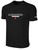 ALEXANDRIA SA LARGE CREST LOGO  BASICS SHORT SLEEVE T-SHIRT CENTER FRONT TEXT BLACK WHITE