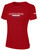ALEXANDRIA SA LARGE CREST LOGO BASICS SHORT  SLEEVE T-SHIRT CENTER FRONT TEXT RED WHITE