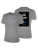 FLORIDA RUSH BASICS TEE SHIRT LOGO ON WEARERS LEFT CHEST LIGHT GREY BLACK
