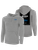 FLORIDA RUSH BASICS FLEECE HOODIE LOGO ON WEARERS LEFT CHEST LIGHT GREY BLACK