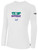 FLIGHT 22 LONG SLEEVE COTTON T-SHIRT WEARERS CENTER CHEST BE DIFFERENT LOGO WHITE BLACK
