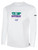 FLIGHT 22 LONG SLEEVE COTTON T-SHIRT WEARERS CENTER CHEST BE DIFFERENT LOGO WHITE BLACK