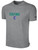 FLIGHT 22 SHORT SLEEVE COTTON T-SHIRT WEARERS CENTER CHEST CULTURE LOGO LIGHT HEATHER GREY BLACK