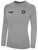 REFEREE BASICS II LONG SLEEVE TRAINING TOP LIGHT HEATHER GREY BLACK - TENNESSEE