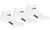 REFEREE BASICS ULTRA COMFORT 3 PACK LOW CUT SOCKS WHITE BLACK - UTAH