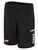 REFEREE MADISON WOVEN SHORTS BLACK WHITE -USO
